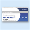 Купить плагрил таблетки покрытые оболочкой, 75мг №30 цена и отзывы
