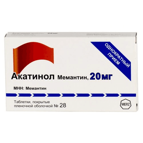 акатинол мемантин таблетки покрытые оболочкой 20мг №28