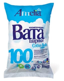 амелия шарики ватные №100