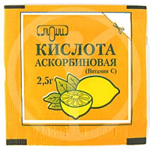 аскорбиновая кислота порошок 2,5 г