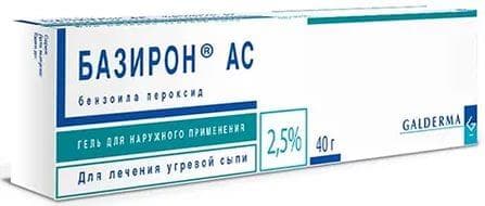 базирон ас гель 2,5% 40 г