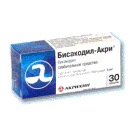 бисакодил-акри таблетки покрытые оболочкой №30