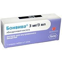 бонвива раствор в/в 3 мг/3 мл №1 шприц-тюбик с иглой