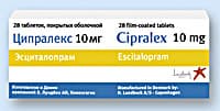 ципралекс таблетки покрытые оболочкой 10мг n28