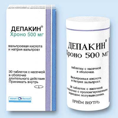депакин хроно таблетки покрытые оболочкой 500мг №30