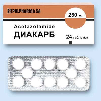 диакарб таблетки 250мг №24