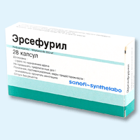 эрсефурил капсулы 200мг n28