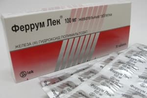 феррум лек 100 мг №30 таблетки жевательных