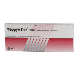 феррум лек 100 мг №50 таблетки жевательных