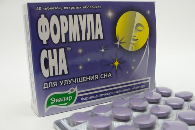 формула сна таблетки n40 эвалар