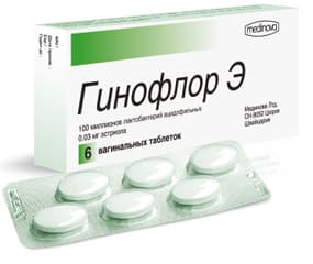 гинофлор э №6 таблетки вагинал,