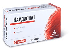 кардионат капсулы 250мг №40