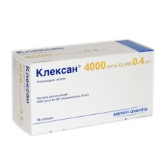 клексан раствор для инъекций 40 мг/0,4 мл №1 шприц