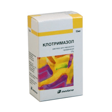 клотримазол раствор 1% 15 мл