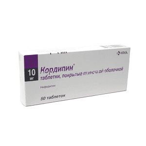 кордипин таблетки покрытые оболочкой 10мг №50