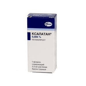 ксалатан капли глазные 0,005% 2,5 мл №3 флакон