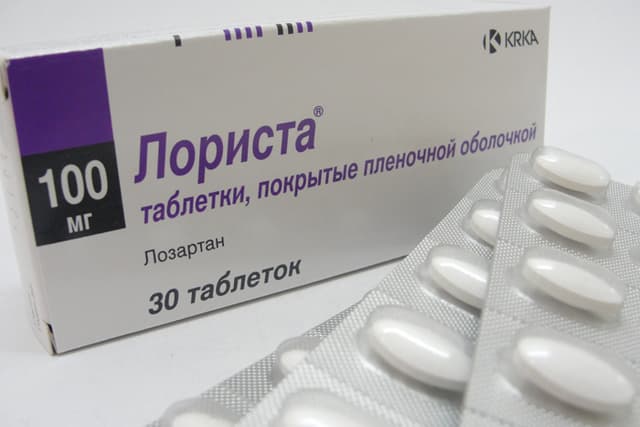 лориста таблетки покрытые оболочкой 100мг №30