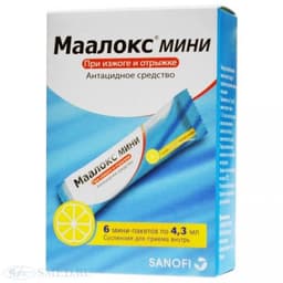 маалокс мини 4,3мл №6 пакетики суспензия
