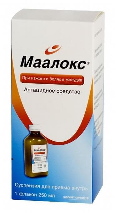 маалокс суспензия 250 мл