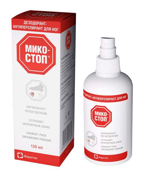 микостоп дезод, -антиперспирант, для ног спрей 150мл