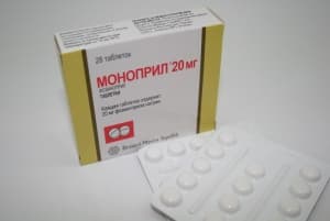моноприл таблетки 20мг №28