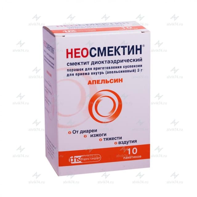 неосмектин порошок 3 г апельсин №10 пакетиков
