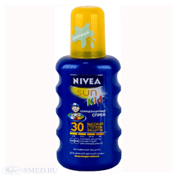 нивея сан кидс спрей солнцезащитный spf30 200 мл (85403)