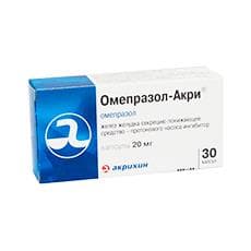 омепразол-акри капсулы 20мг n30