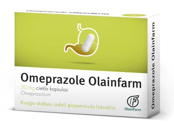 омепразол-олайнфарм 20 мг №30 капс