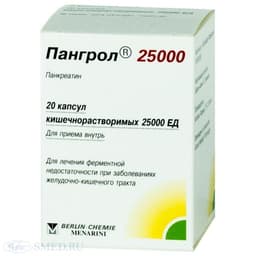 пангрол 25000 капс/раст, n20