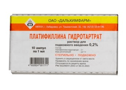 платифиллин раствор п/к 0,2% 1 мл №10 амп