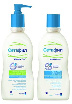 сетафил ресторадерм крем-гель для душа 295 мл