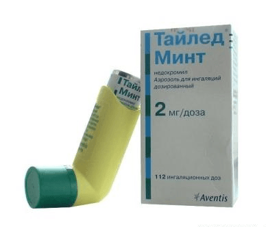 тайлед минт аэрозоль для инг, 2 мг/доза 112 доз