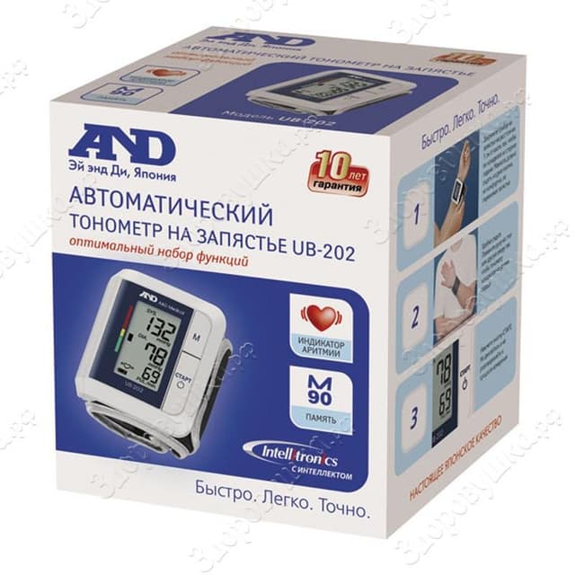 тонометр and автоматический на запястье ub-202