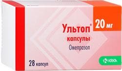 ультоп капсулы 20мг n14