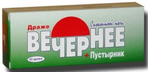 вечернее драже №60 пустырник плюс валериана