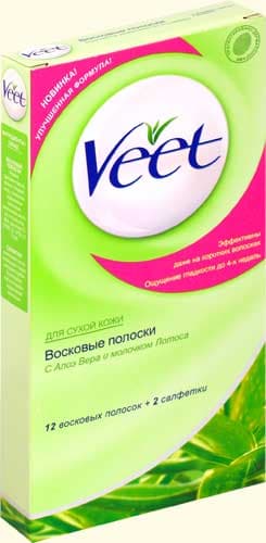 вит полоски восковые для депиляции сухая кожа n12