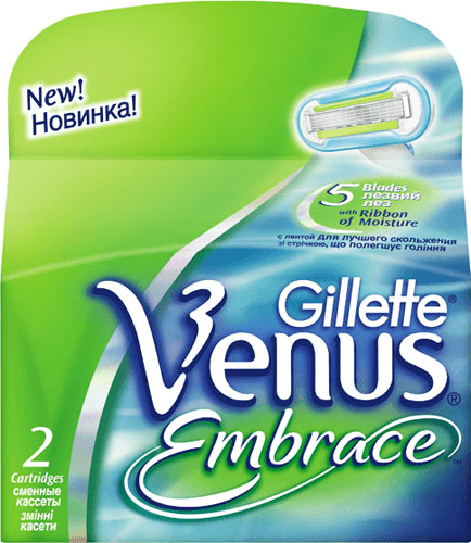 жилет венус embrace(5лез)станок плюс 2 кас