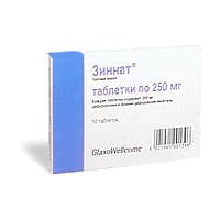зиннат таблетки покрытые оболочкой 250мг №10