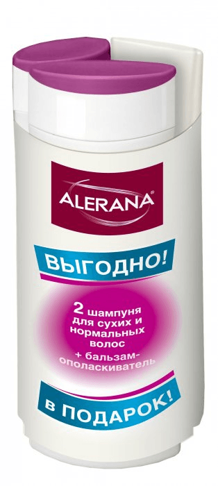 алерана набор для жен/шампунь для сух, волос плюс бальзам -опол, /