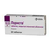 лориста таблетки покрытые оболочкой 12,5мг №30