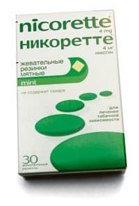 никоретте фреш минт жевательная резинка свеж мята 4мг n30