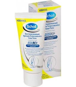 scholl крем заживляющий для потрескавшейся кожи пяток 60 мл
