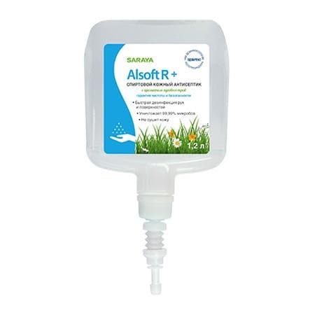 alsoft r средство для дезинфекции (кож, антисеп, ) в пласт, бутылке 1,2 л, для автоматический до