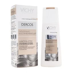 vichy деркос шампунь-крем питательно-восстанавливающий 200 мл