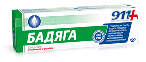 Купить 911 бадяга гель для тела 100 мл от синяков и ушибов цена и отзывы