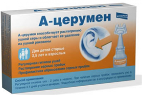 Купить а-церумен капли ушные 2 мл №5 цена и отзывы