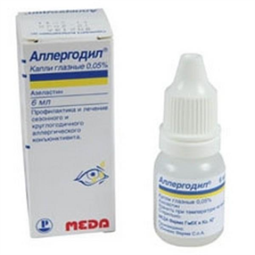 Купить аллергодил капли глазные 0,05% 6 мл цена и отзывы