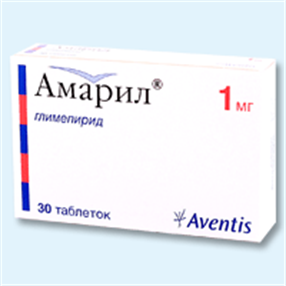 Купить амарил таблетки 1мг №30 цена и отзывы