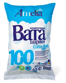 Купить амелия шарики ватные №100 цена и отзывы